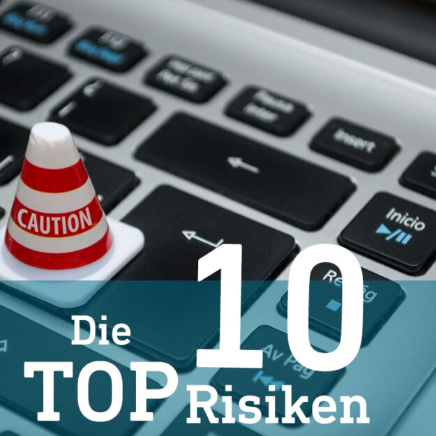10_top_risiken_2023_allianz_infraprotect Tastatur mit Vorsichtshütchen soll vor Cyberangriffen schützen