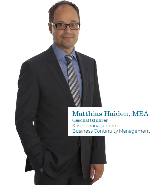 Matthias Haiden Business Continuity Management krisenmanagement Notfallmanagement Infraprotect Matthias Haiden Geschäftsführer INFRAPROTECT